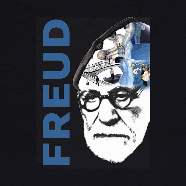 Sigmund Freud Collage Portrait 1 by Dez53